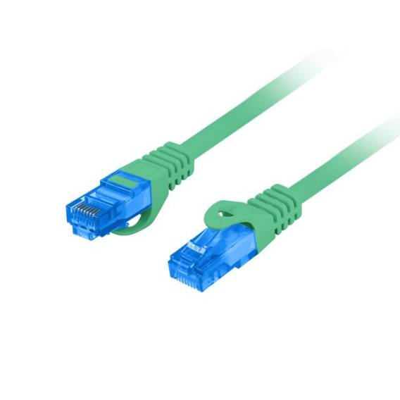 Obrázok pre LANBERG PATCHCORD S/FTP CAT.6A 0,5M ZELENÝ LSZH