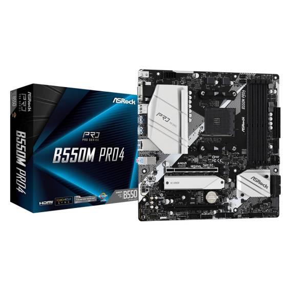 Obrázok pre Asrock B550M Pro4 Socket AM4 Micro ATX AMD B550