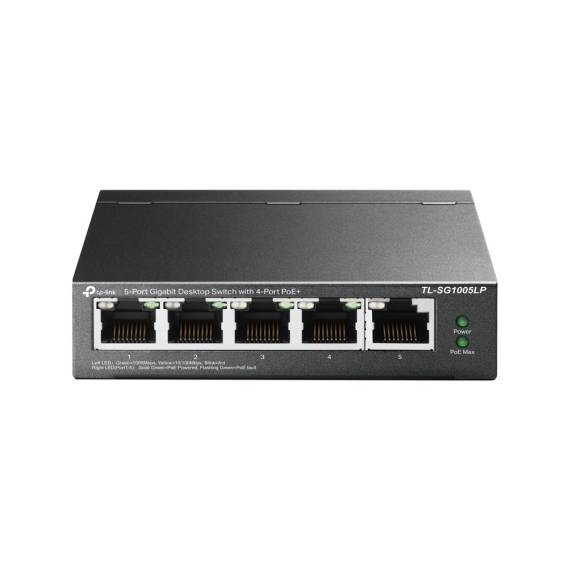 Obrázok pre TP-Link TL-SG1005LP network switch Unmanaged Gigabit Ethernet (10/100/1000) Power over Ethernet (PoE) Black