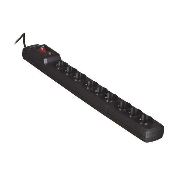 Obrázok pre Activejet COMBO 9GN 3M napájecí prodlužovačka 9 AC zásuvky / AC zásuvek Vnitřní Černá