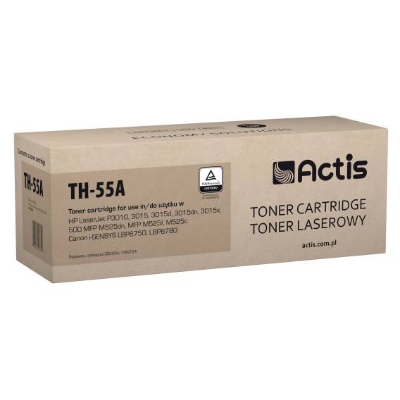 Obrázok pre Actis Tonerová kazeta TH-55A (náhrada za HP 55A CE255A; standardní; 6000 stran; černá)