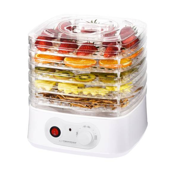 Obrázok pre Esperanza EKD004 Sušička potravin, Průhledná, Bílá 250 W