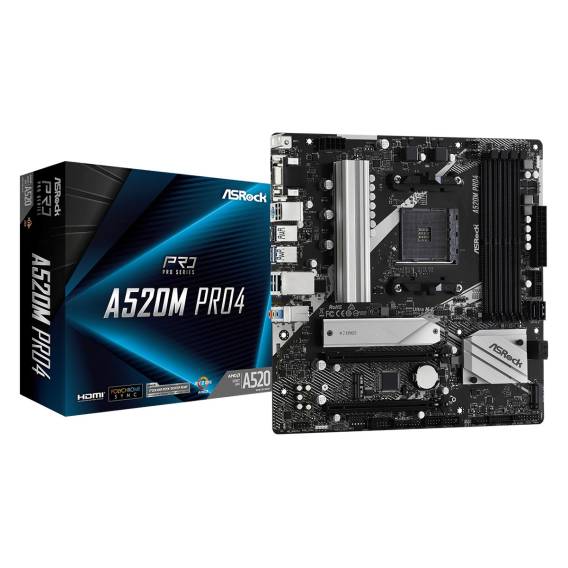 Obrázok pre Asrock A520M Pro4 Socket AM4 Micro ATX