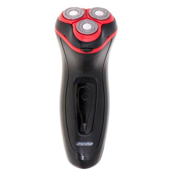 Obrázok pre Holicí strojek Mesko MS 2926, rotační holicí strojek, zastřihovač, černá, červená