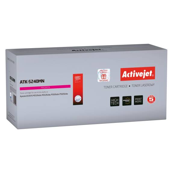 Obrázok pre Activejet Tonerová kazeta ATK-5240MN (náhradní kazeta Kyocera TK-5240M; Supreme; 3000 stran; červená)