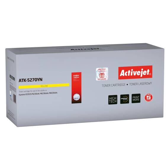Obrázok pre Activejet tonerová kazeta ATK-5270MN (Kyocera náhradní TK-5270M; Supreme; 6000 stran, červená)