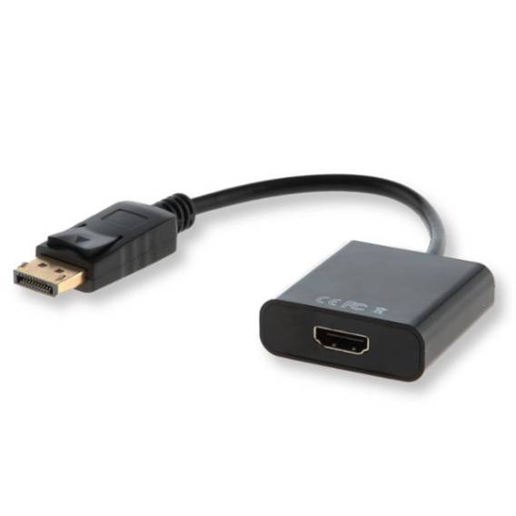 Obrázok pre Savio CL-55 adaptér k video kabelům 0,2 m DisplayPort HDMI Typ A (standardní) Černá