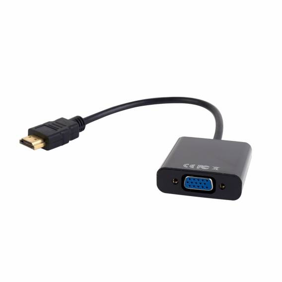 Obrázok pre Gembird A-HDMI-VGA-03 adaptér k video kabelům 0,15 m HDMI Typ A (standardní) VGA (D-Sub) Černá