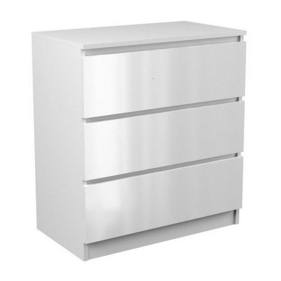 Obrázok pre Topeshop M3 BIEL POŁYSK komoda
