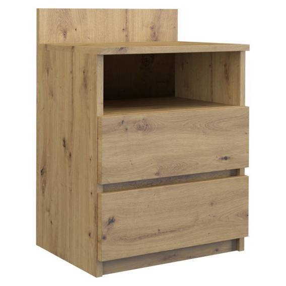 Obrázok pre Topeshop M1 ARTISAN noční stolek 2 zásuvka/zásuvek Dub
