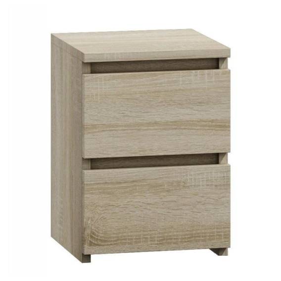 Obrázok pre Topeshop M2 SONOMA noční stolek 2 zásuvka/zásuvek Dub