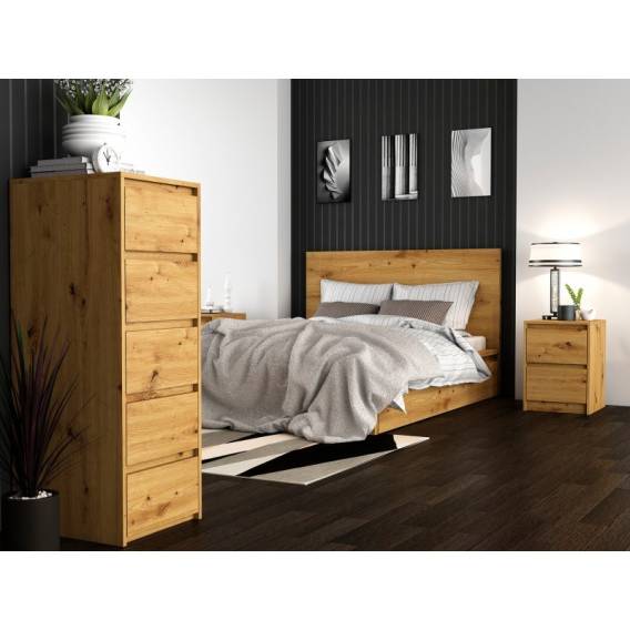 Obrázok pre Topeshop K2 ARTISAN noční stolek 2 zásuvka/zásuvek Dub