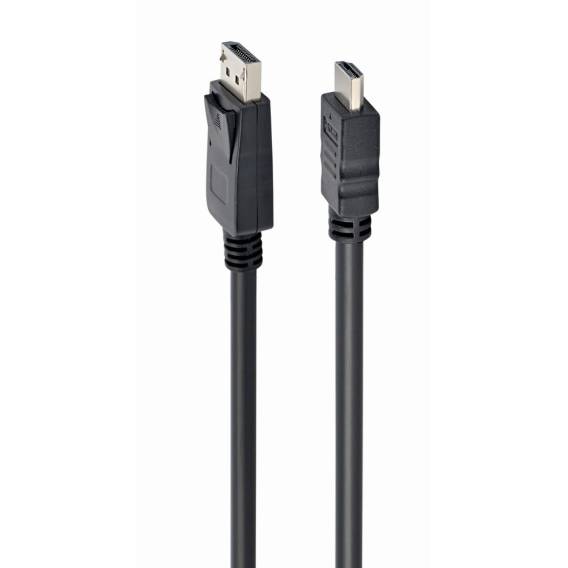 Obrázok pre Gembird CC-DP-HDMI-3M kabel DisplayPort na HDMI (ne obousměrný), 3m, černý