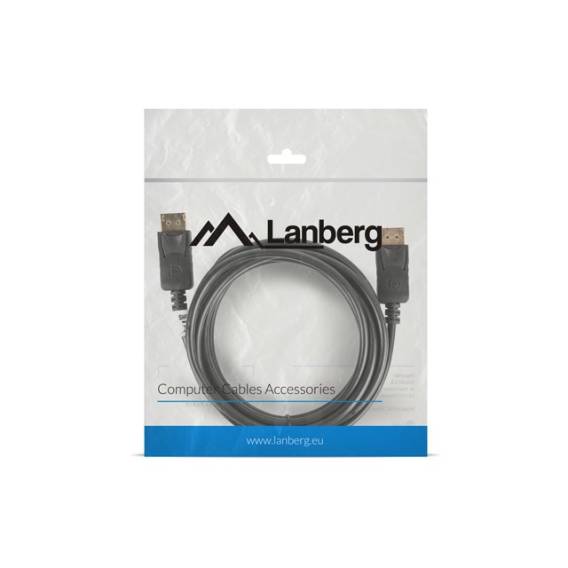 Obrázok pre Lanberg CA-DPDP-10CC-0030-BK DisplayPort kabel 3 m Černá