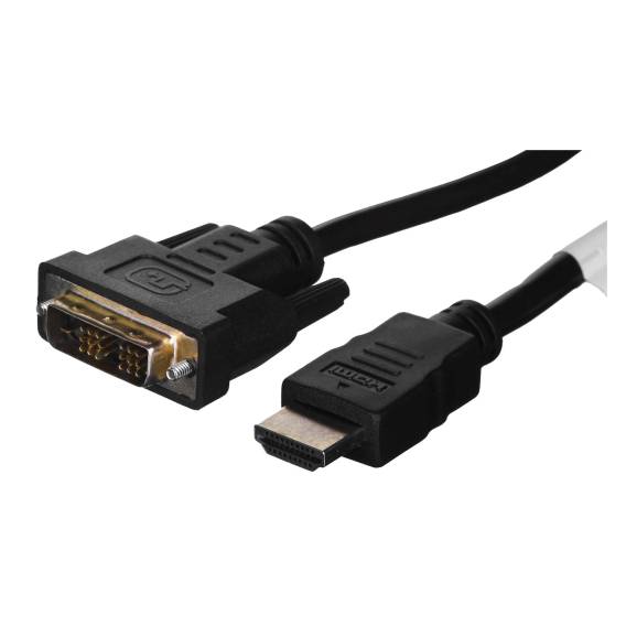 Obrázok pre Lanberg CA-HDDV-10CC-0018-BK adaptér k video kabelům 1,8 m HDMI Typ A (standardní) DVI-D Černá