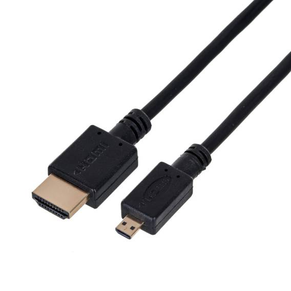 Obrázok pre Gembird 1.8m HDMI-M/micro HDMI-M HDMI kabel 1,8 m HDMI Typ A (standardní) HDMI Typ D (micro) Černá