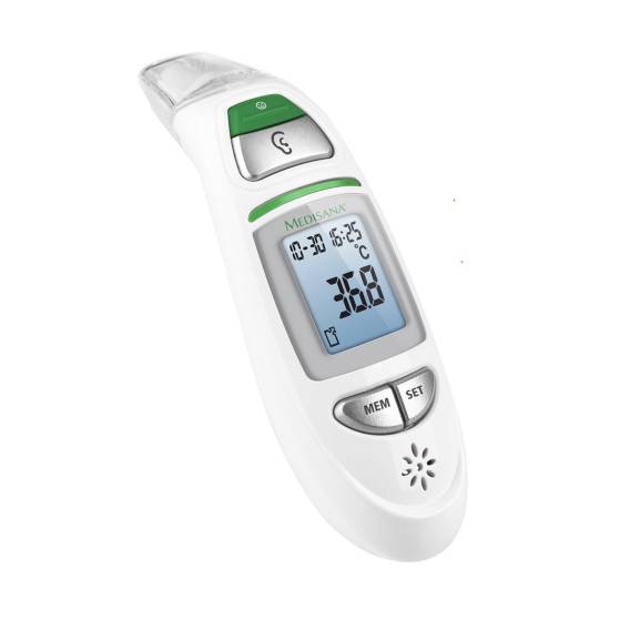Obrázok pre Medisana TM 750 digitální lékařský teploměr Bezdotykový teploměr Bílá Ucho, Čelo knoflíky