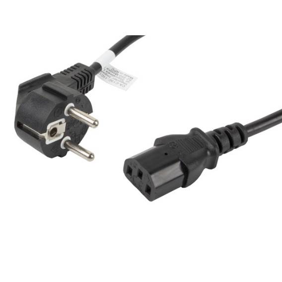 Obrázok pre Lanberg CA-C13C-11CC-0018-BK napájecí kabel Černá 1,8 m C13 rozdvojovač CEE7/7
