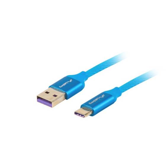 Obrázok pre Lanberg CA-USBO-21CU-0010-BL USB kabel USB 2.0 1 m USB A USB C Modrá