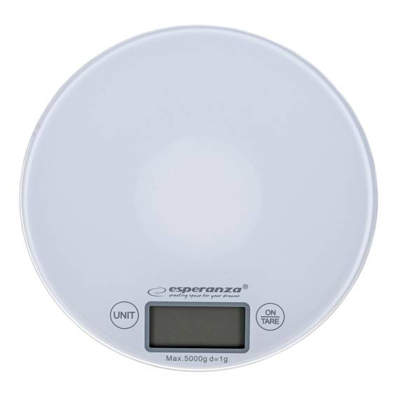 Obrázok pre Esperanza EKS003W elektronická kuchyňská váha bílá kulatá