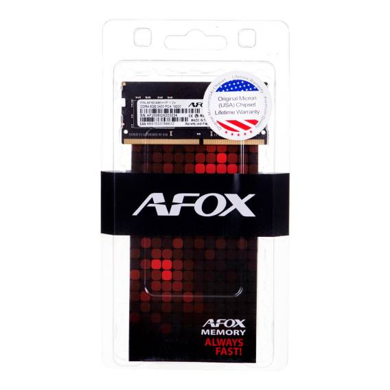 Obrázok pre AFOX DDR4 8G 2400 SO DIMM paměťový modul 8 GB 1 x 8 GB 2400 MHz