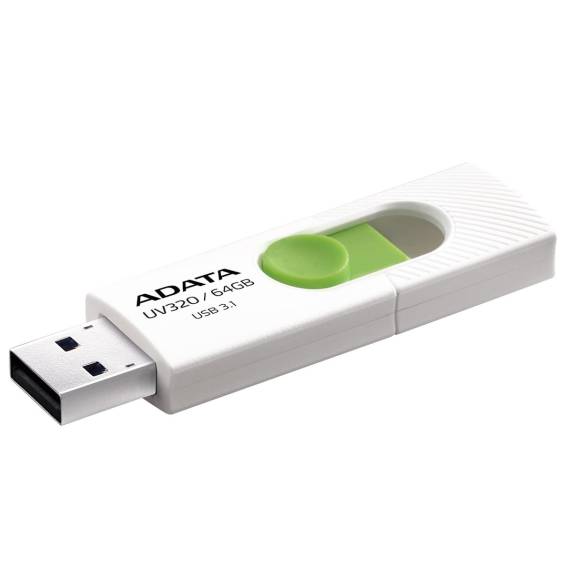 Obrázok pre ADATA UV320 USB paměť 64 GB USB Typ-A 3.2 Gen 1 (3.1 Gen 1) Zelená, Bílá