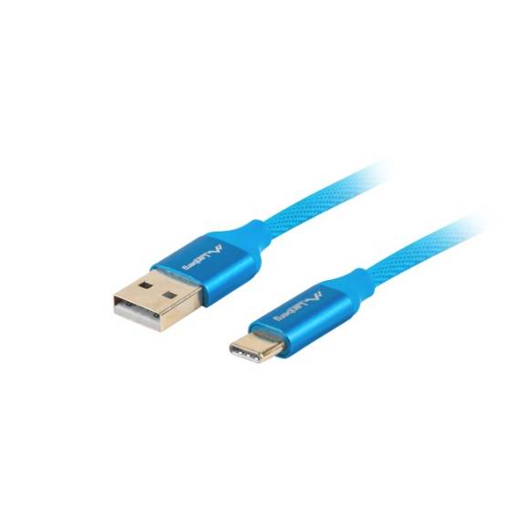 Obrázok pre Lanberg CA-USBO-22CU-0010-BL USB kabel 1 m USB 2.0 USB C USB A Modrá
