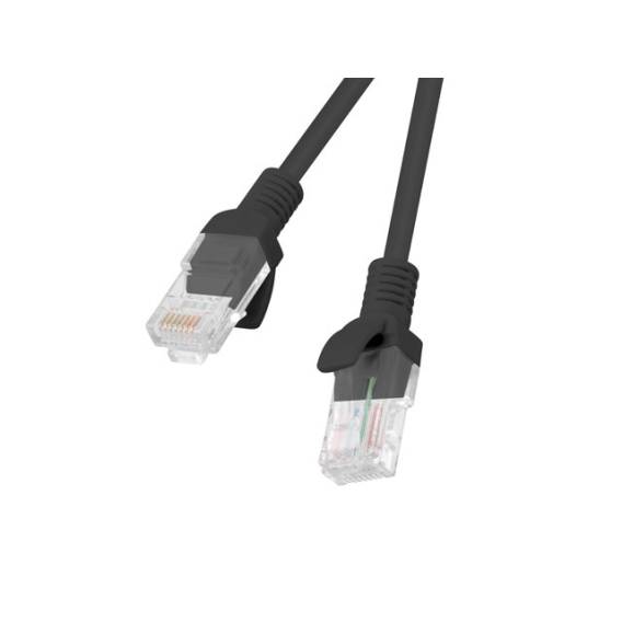 Obrázok pre LANBERG PATCHCORD UTP CAT.5E 0,5M ČERNÝ PCU5-10CC-0050-BK