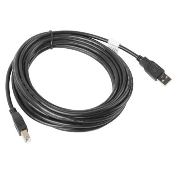 Obrázok pre Lanberg CA-USBA-10CC-0050-BK USB kabel USB 2.0 5 m USB B Černá