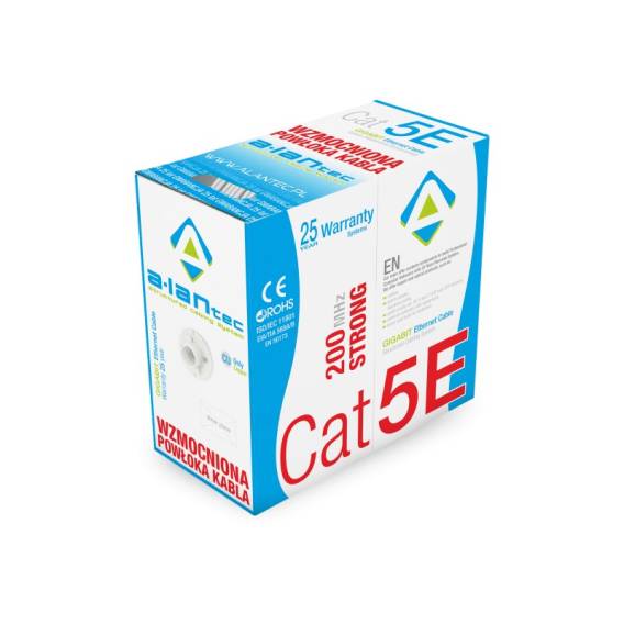 Obrázok pre Alantec KIU5STR305 síťový kabel Šedá 305 m Cat5e U/UTP (UTP)