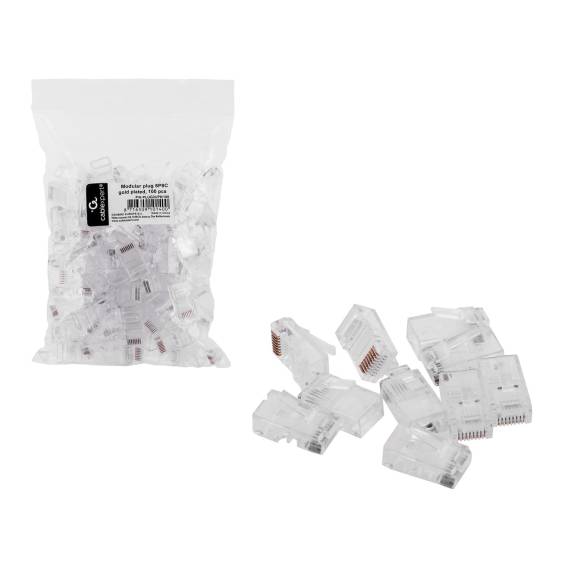 Obrázok pre Cablexpert PLUG3UP6/100 kabelový konektor 1 Průhledná