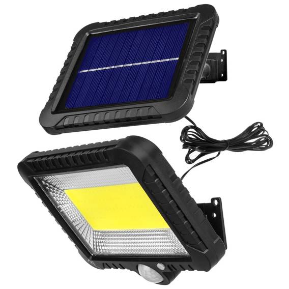 Obrázok pre Solární LED reflektor s detektorem pohybu Maclean Energy IP44, 5W, 400lm, 6000K studená bílá, lithiová baterie 1300 mAh, 5,5V DC MCE438