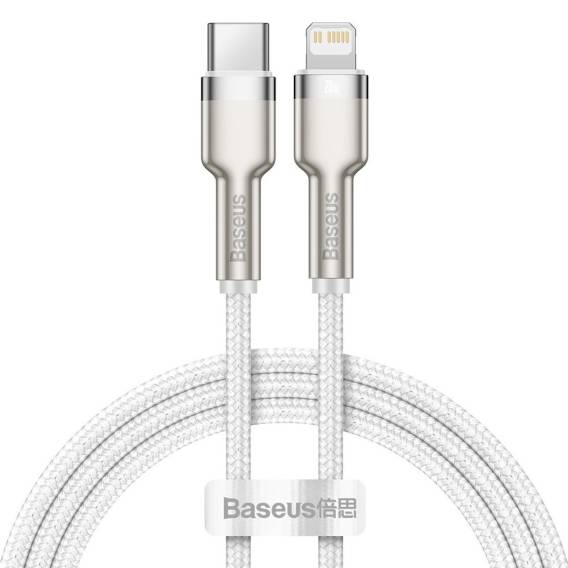 Obrázok pre Kabel USB-C do Lightning Baseus Cafule White, Power Delivery, 20W, 1m bílá