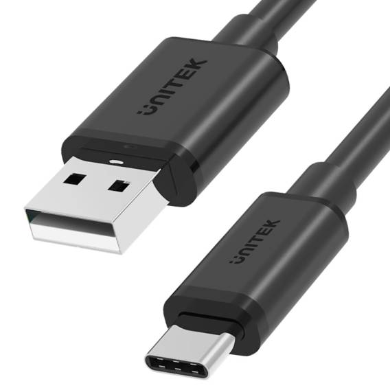 Obrázok pre UNITEK USB KABEL USB-A - USB-C 25CM, Y-C480BK