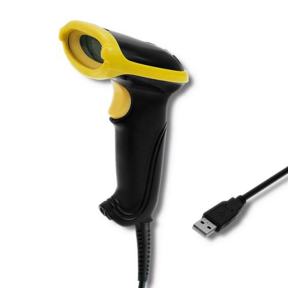 Obrázok pre Qoltec 50867 Laserová čtečka 1D | 2D | USB | Černá