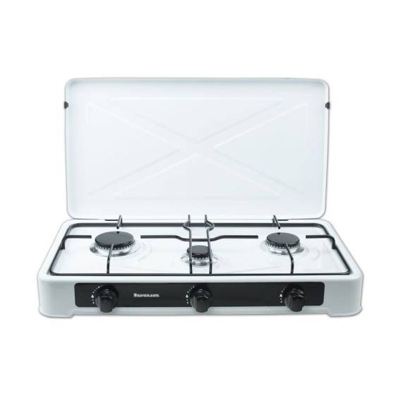 Obrázok pre Ravanson K-03TB (Bílá) Pracovní deska 60 cm Plynový 3 zóna/zón