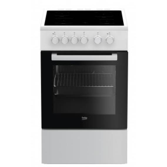 Obrázok pre Beko FSS57000GW přenosný vařič Volně stojící sporák Keramický Černá, Bílá A