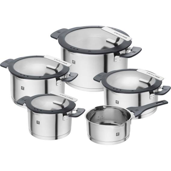 Obrázok pre ZWILLING SIMPLIFY 66870-005-0 Sada hrnců Nerezová ocel 5 ks. Stříbrná Černá