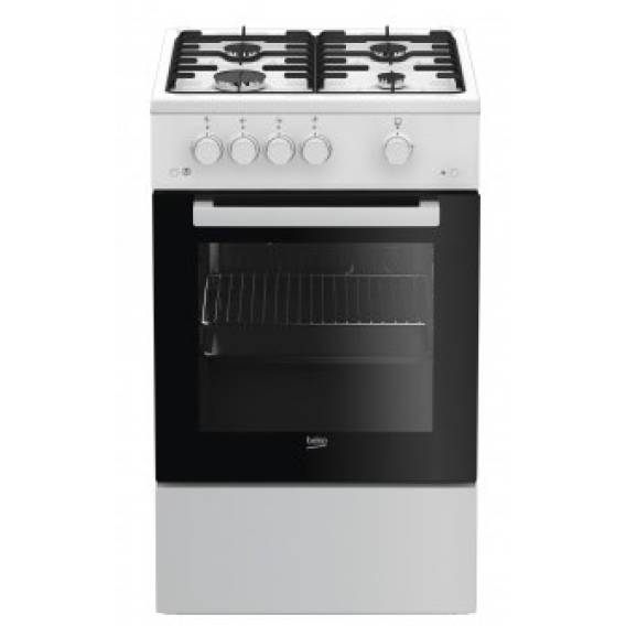 Obrázok pre Beko FSG52020FW přenosný vařič Volně stojící sporák Plynový Černá, Bílá