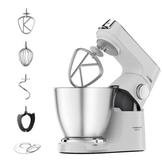 Obrázok pre Kenwood Titanium Chef Baker XL kuchyňský robot 1200 W 7 l Bílá Vestavěná stupnice