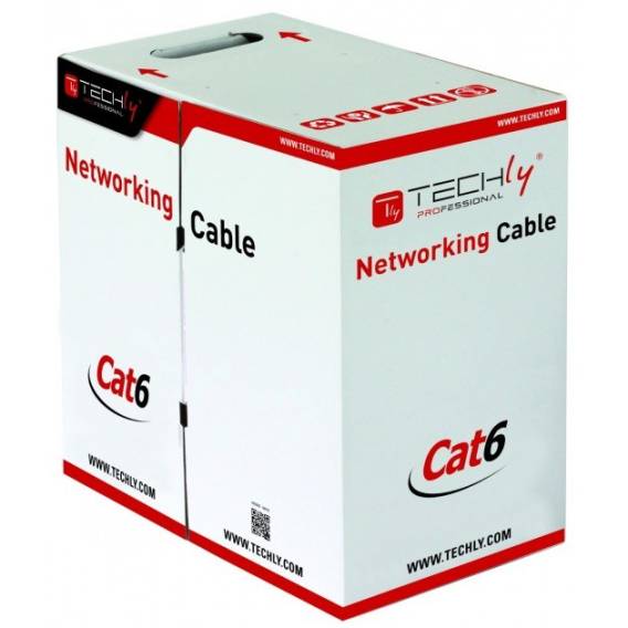 Obrázok pre Techly ITP6-305-BL síťový kabel Modrá 305 m Cat6 U/UTP (UTP)
