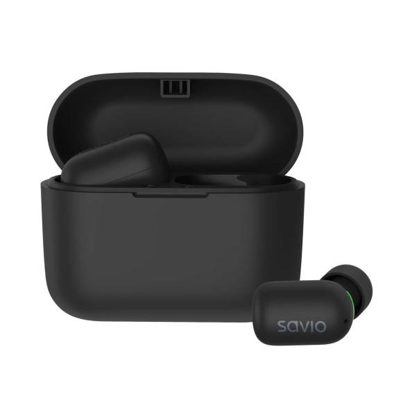 Obrázok pre Savio TWS-09 IPX5 sluchátka / náhlavní souprava Bluetooth 5.1 Bezdrátový Do ucha Hudba Bluetooth Černá