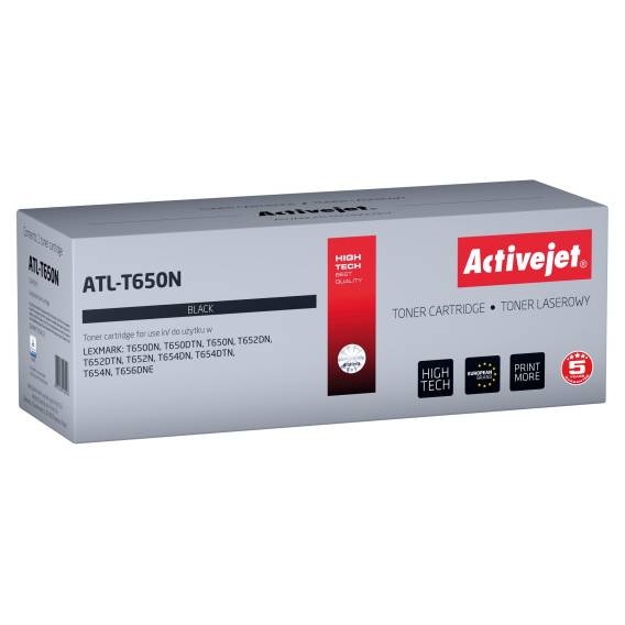 Obrázok pre Activejet ATL-T650N Tonerová kazeta pro tiskárny Lexmark; Náhrada za Lexmark T650A11E; Supreme; 7000 stran; černá