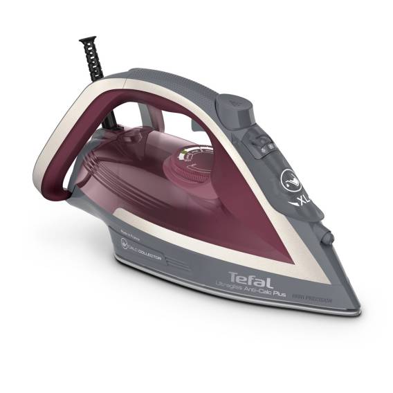 Obrázok pre Tefal Ultragliss Anti-Calc Plus FV6840 Napařovací žehlička 2800 W Purpurová, Stříbrná