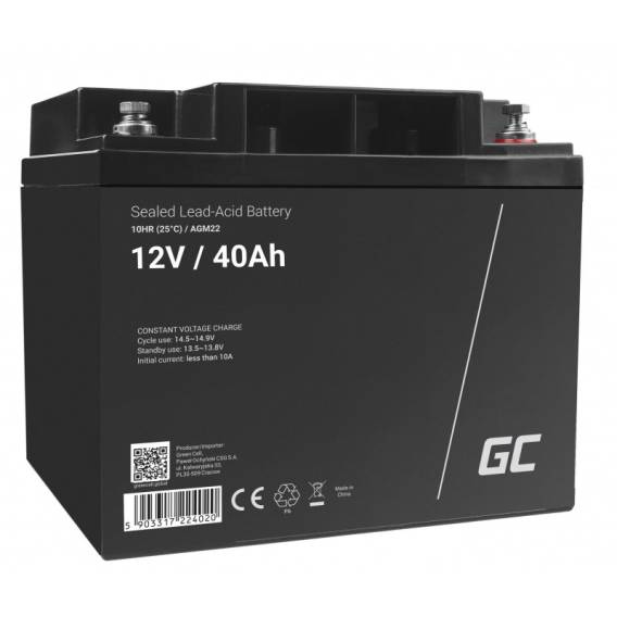 Obrázok pre Green Cell AGM22 baterie do UPS Olověná (VRLA) 12 V 40 Ah