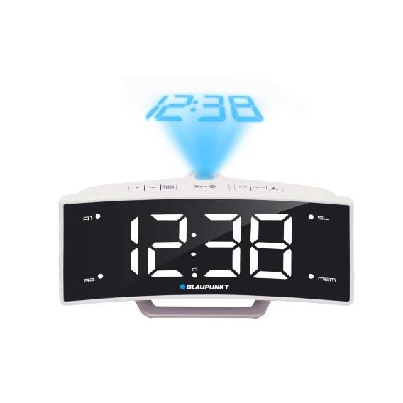 Obrázok pre Blaupunkt CRP7WH rádio Hodiny Černá, Bílá