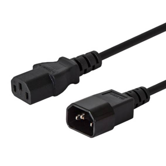 Obrázok pre Savio CL-99 napájecí kabel Černá 1,2 m C14 rozdvojovač C13 rozdvojovač