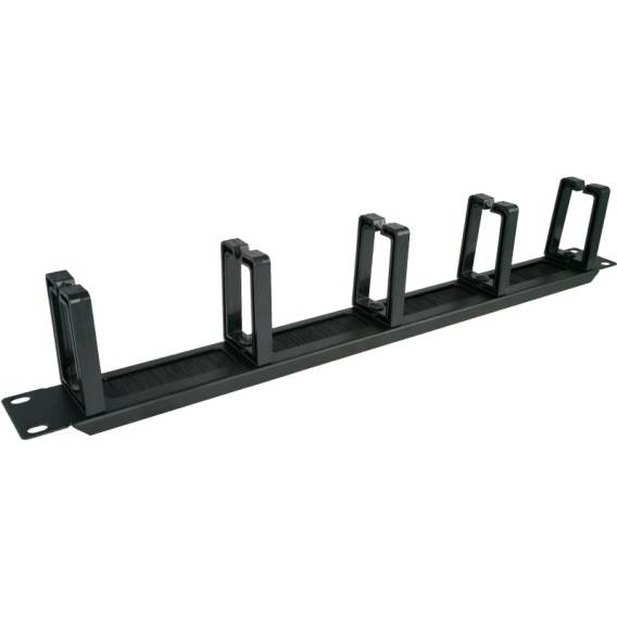 Obrázok pre Alantec PK048 1U 19" organizér kabelů s kartáčovanou průchodkou, 5 plastových držáků