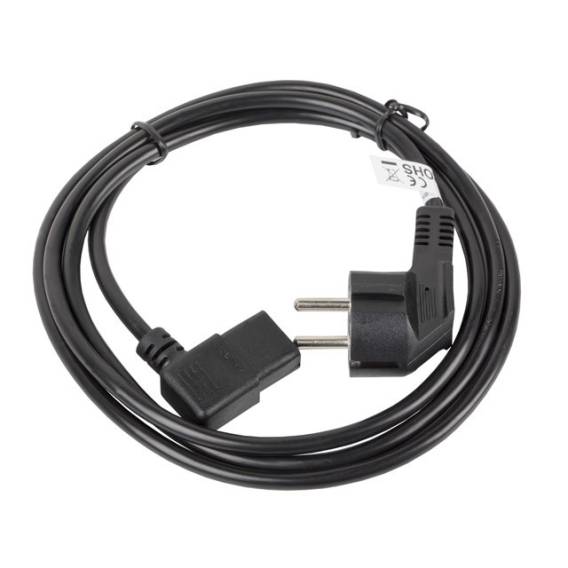 Obrázok pre Lanberg CA-C13C-12CC-0018-BK napájecí kabel Černá 2 m C13 rozdvojovač CEE7/7