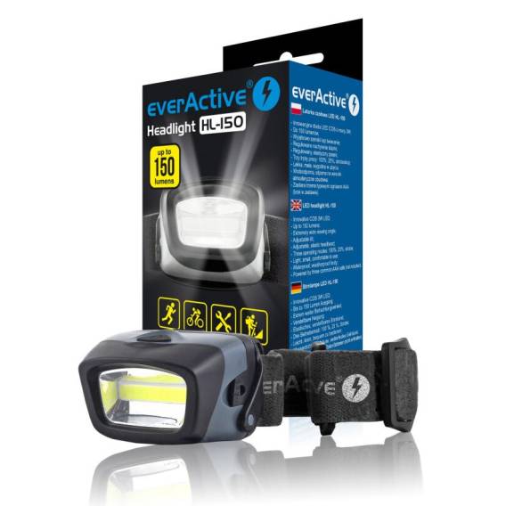 Obrázok pre Čelovka, LED čelovka everActive HL-150